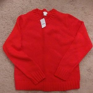 J.Crew New with Tags red women's sweater.